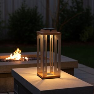 serenity solar lantern stainless steel