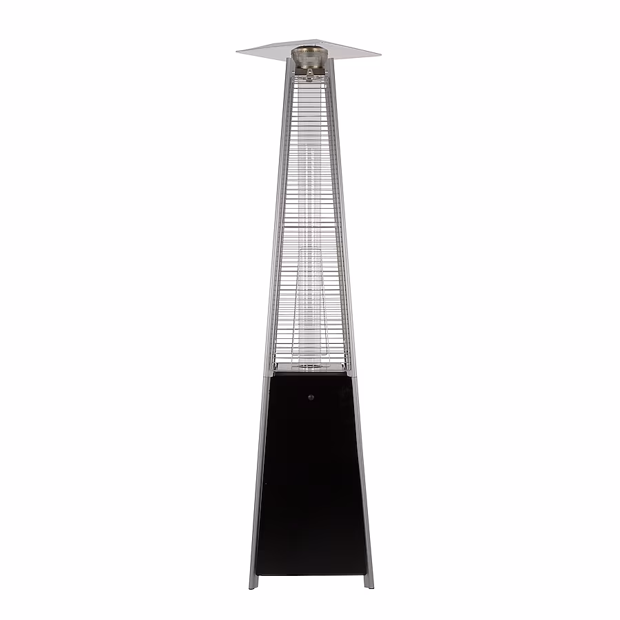 40000 -BTU Hammered black Steel Floorstanding Liquid propane Patio Heater