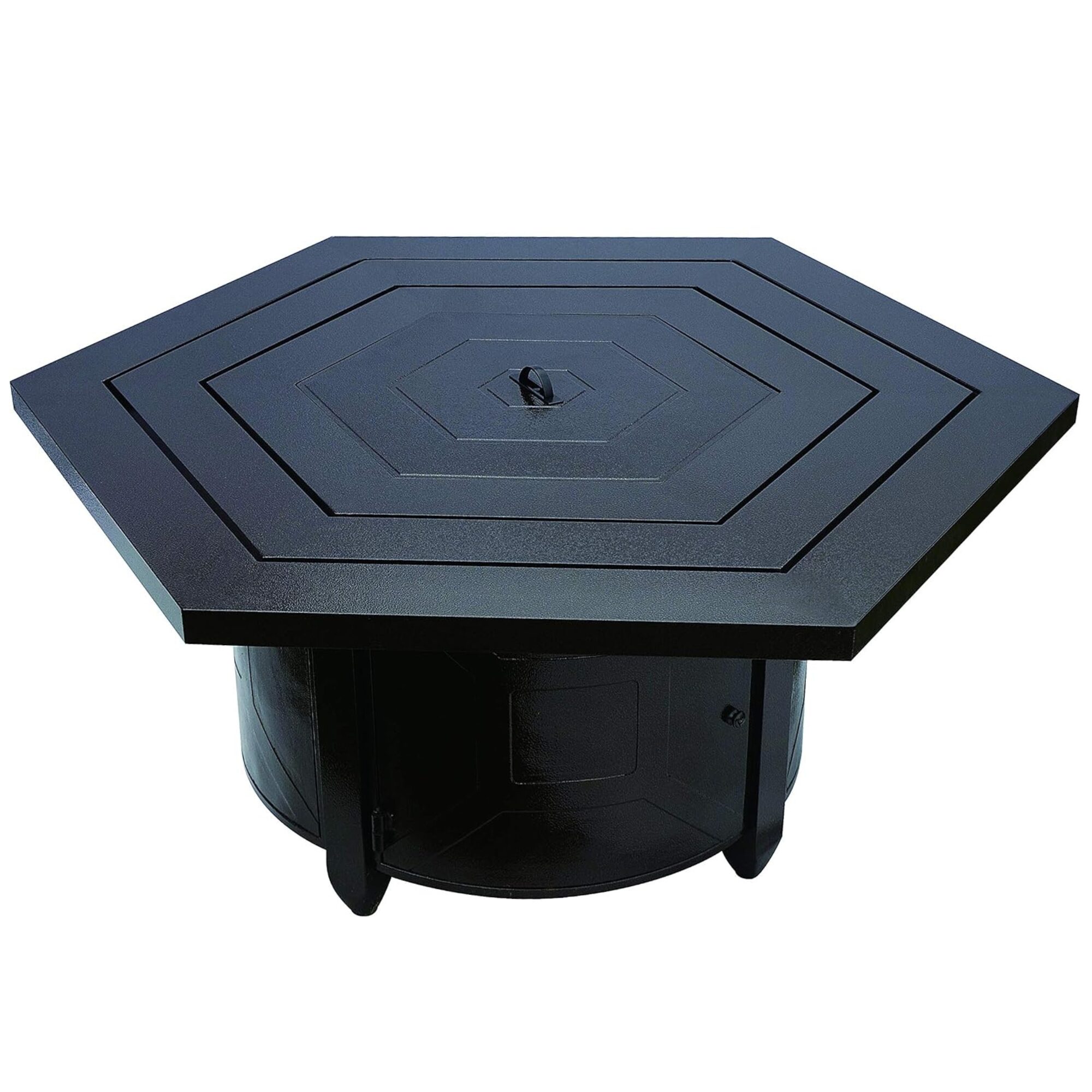 Reverie Hammered Bronze Hexagon Fire Pit