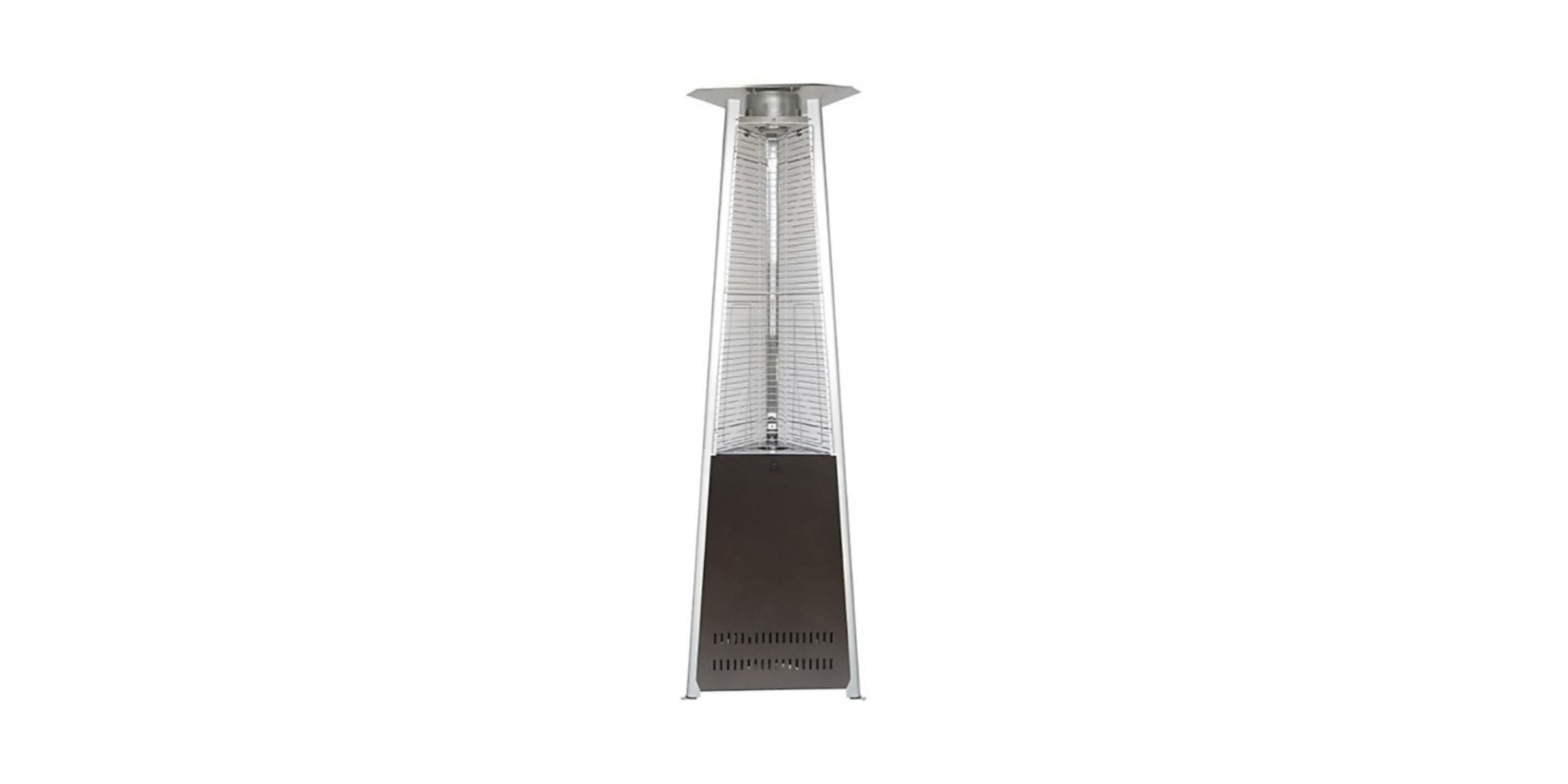 Windspire Compact Glass Tube Heater in Hammered Bronze