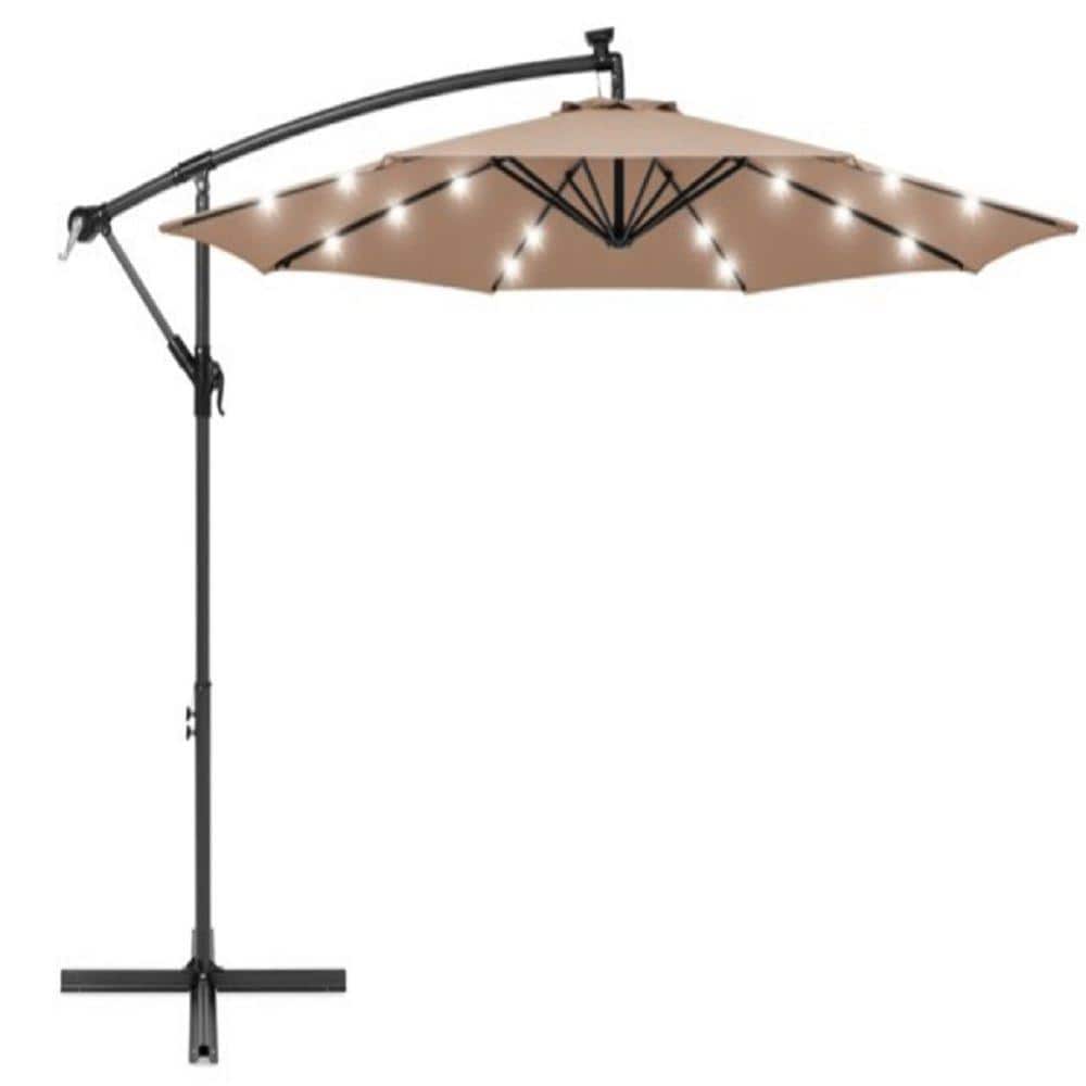 Umbrella in Tan with LED Lights