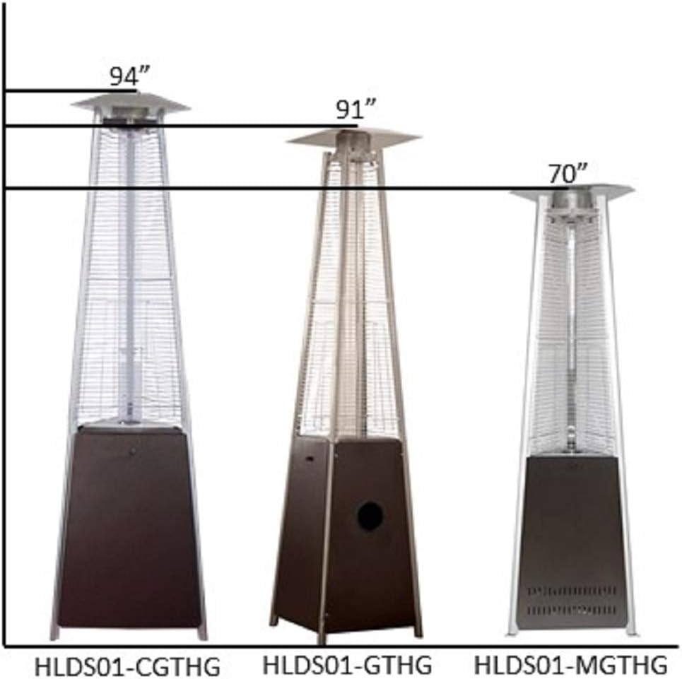Windspire Compact Glass Tube Heater - Brilliance Outdoor